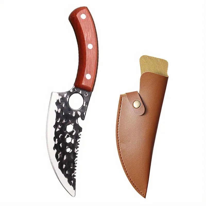 1 PC Stainless Steel Boning Knife Professional Multipurpose Kitchen Chef Knife with Sheath Fish Barbecue Cutting Tool