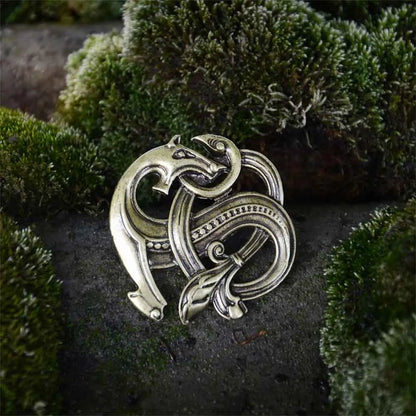 Norse Dragon Scandinavian Viking Brooches Knots Jewelry