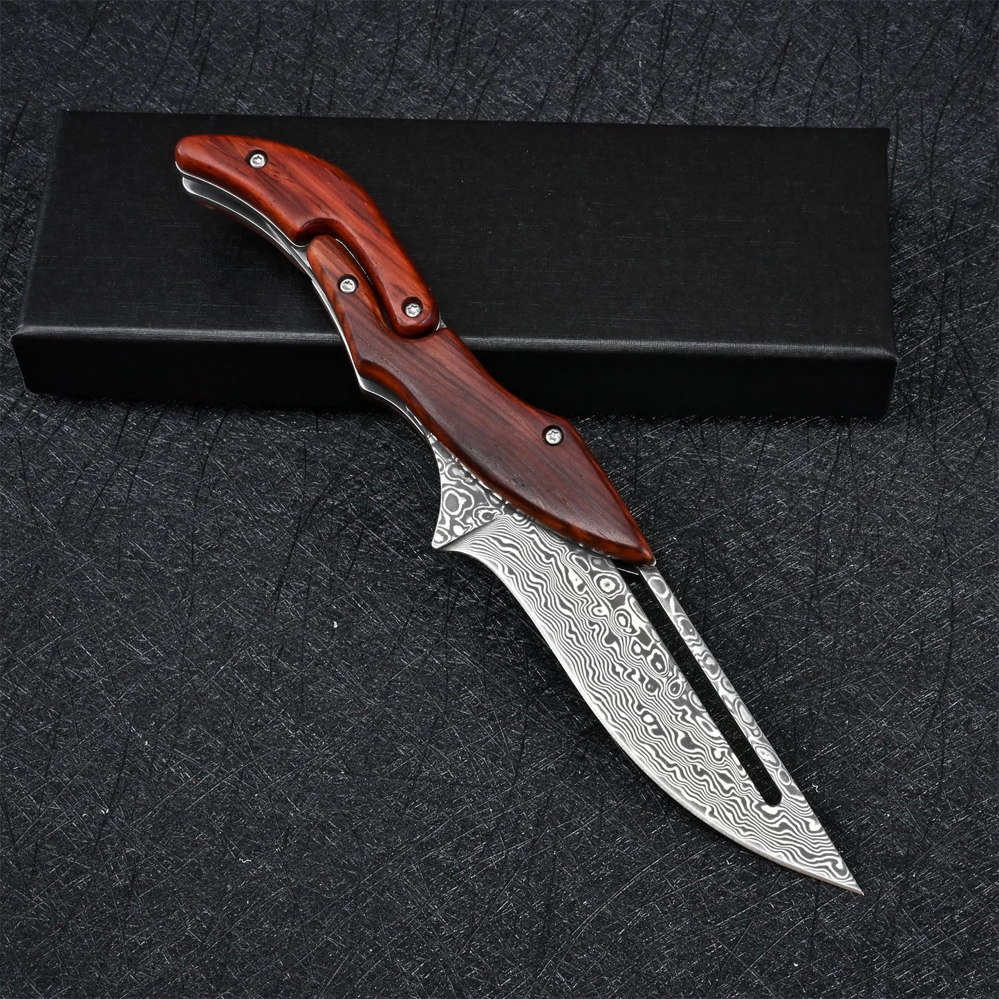 VG10 Damascus Knives Tactical Hunting Mechanical Folding Knife Fixed Blade Outdoor Camping Survival EDC Pocket Defense Tools