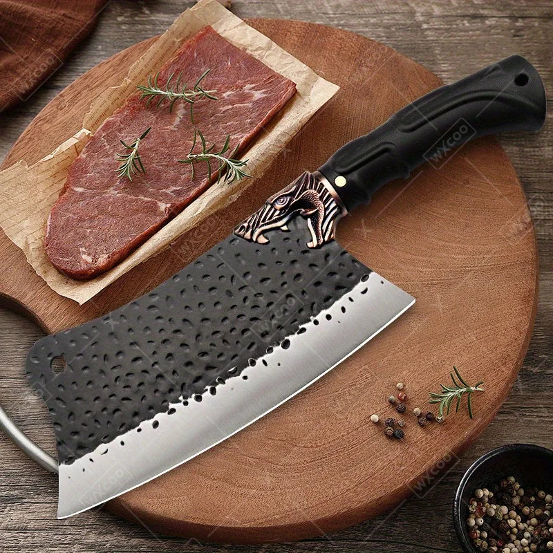 8PCS Professional Kitchen Chef Knife Set Stainless Steel Forged for Cooking Meat Vegetable Fish Utility Cutting
