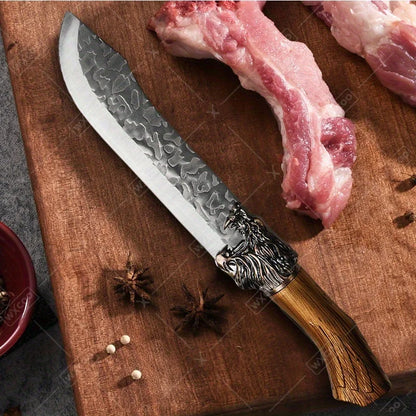 6Pcs Professional Kitchen Chef Knife Set Stainless Steel Utility Knife Boning Knife Butcher Knife Fish Knife Cutting Knife