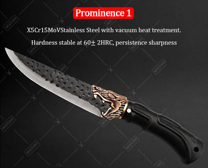 1PCS 6PCS 7PCS Professional Stainless Steel Chef Knife Set Handmade Forged Kitchen Knives Vegetable Cutting Utility Boning Fish
