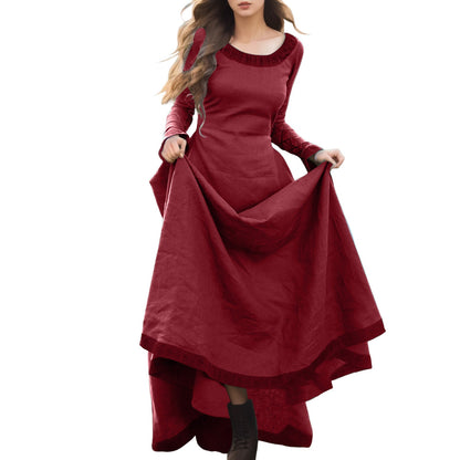 Medieval Robe Dress Long Sleeve Viking