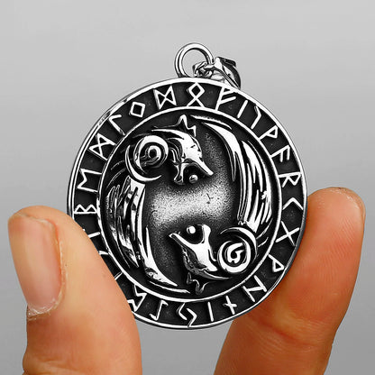 Viking Necklace - Odin's Wolves