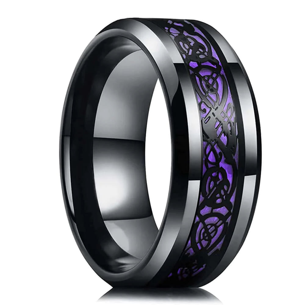 Tungsten Ring - Celtic Dragon