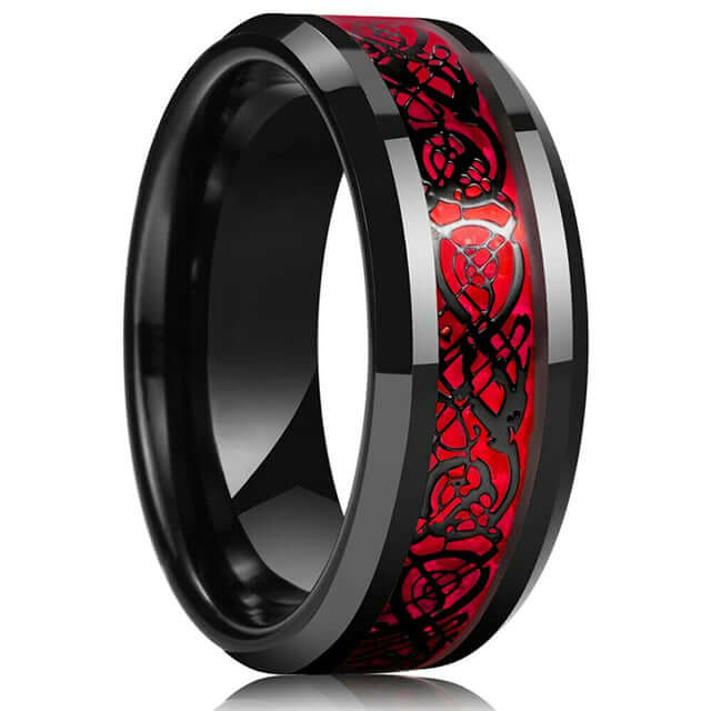 Tungsten Ring - Celtic Dragon