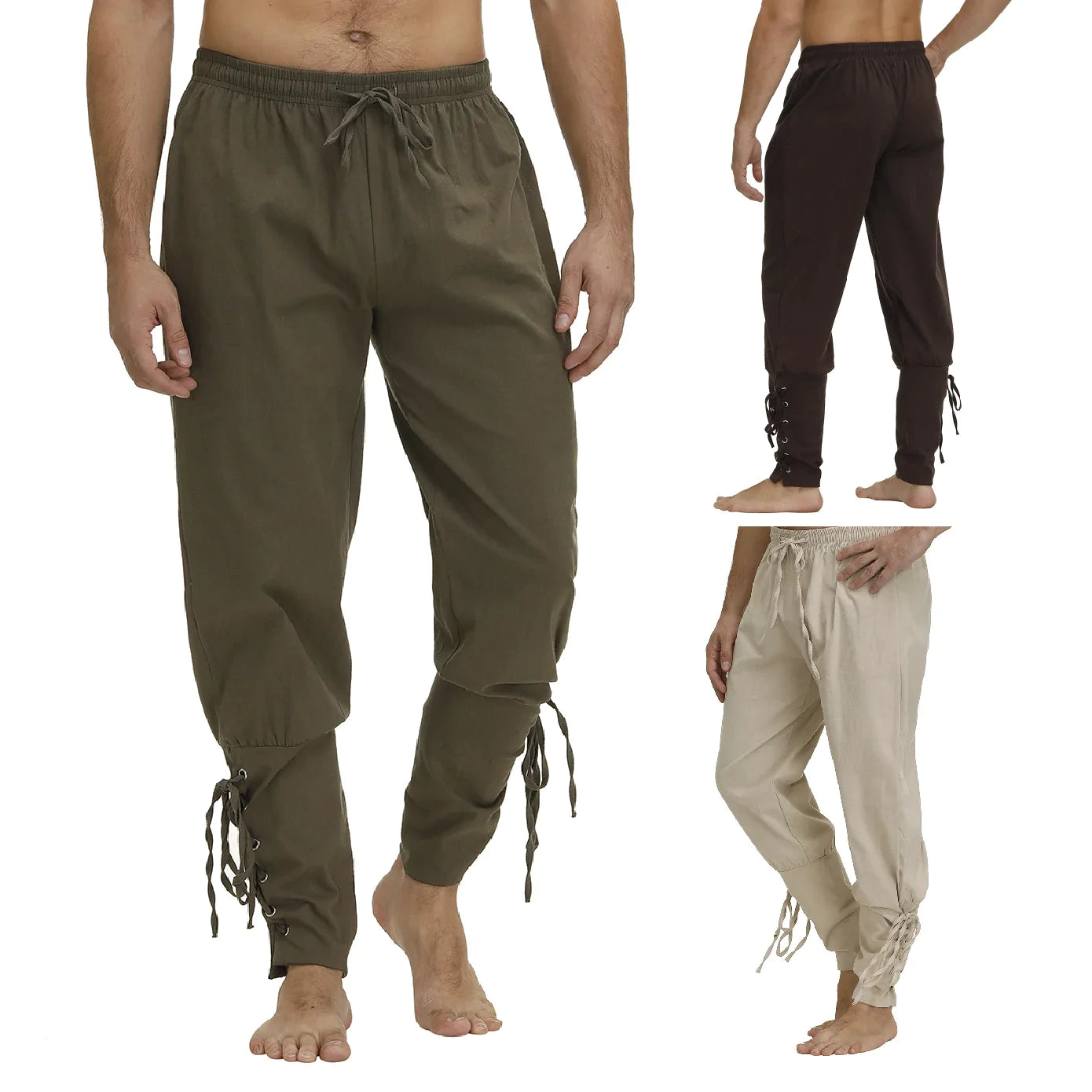 High Waist Lace Up Viking Trousers