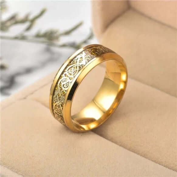 Viking Ring Dragon Heart