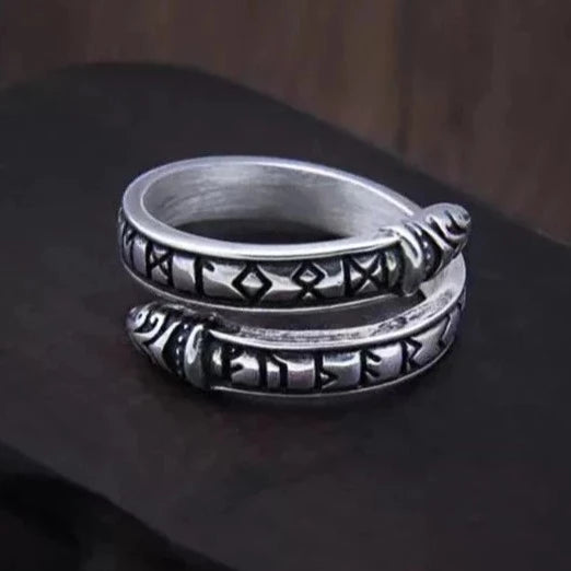 Jörmungandr Viking Ring - Sterling Silver