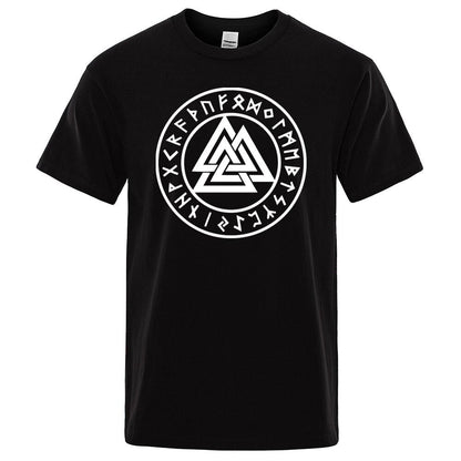 Viking T-Shirt - Valknut With Runes
