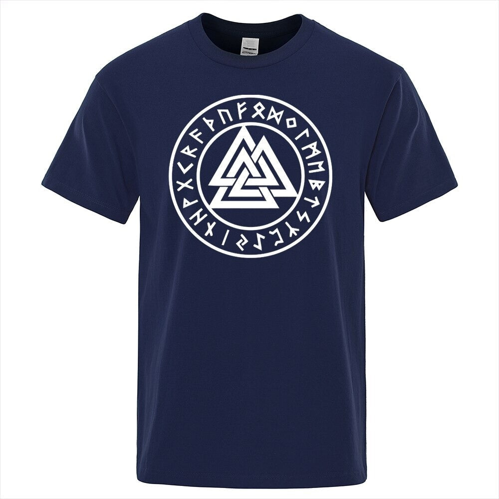 Wikinger T-Shirt - Valknut Runenkreis