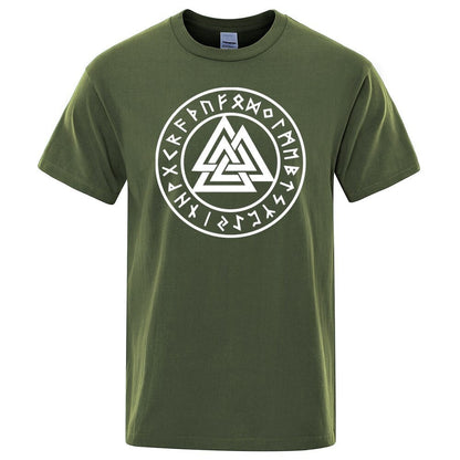 Viking T-Shirt - Valknut With Runes