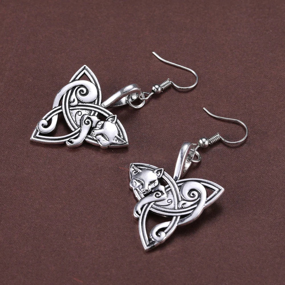 Viking Earrings - Freya's Cats