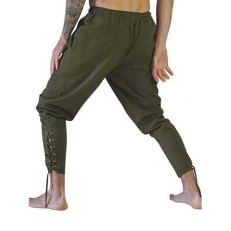 High Waist Lace Up Viking Trousers