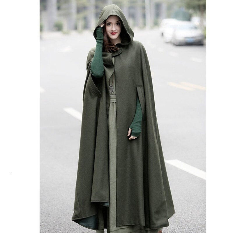 Medieval Long Hooded Cloak