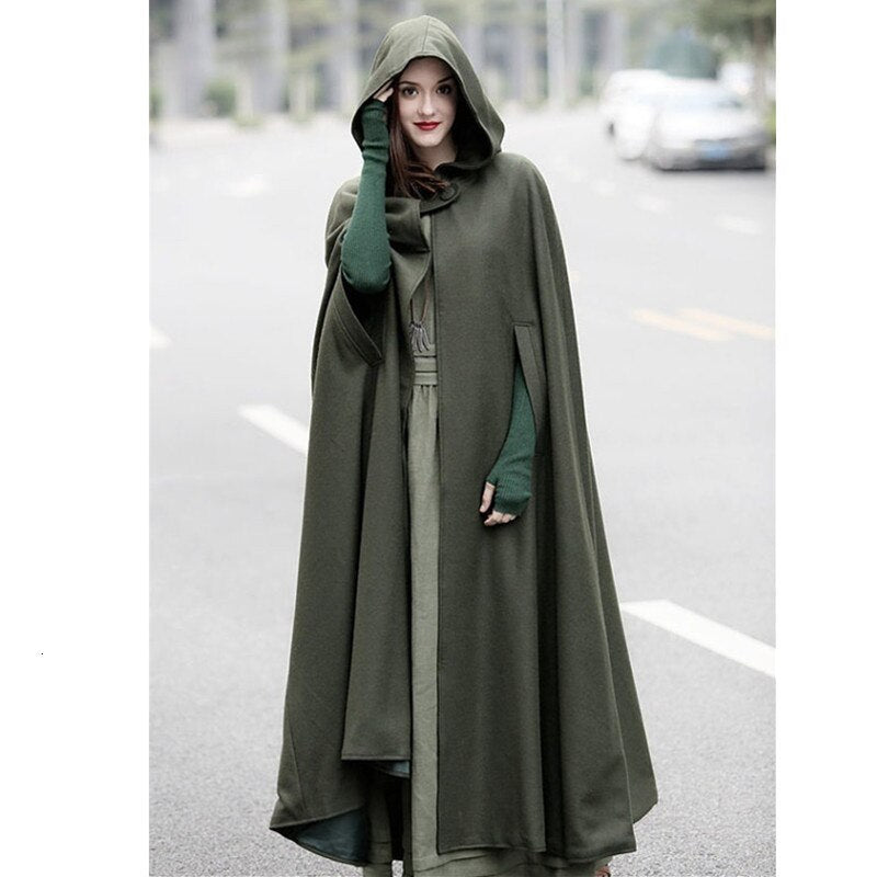 medieval hooded cape
