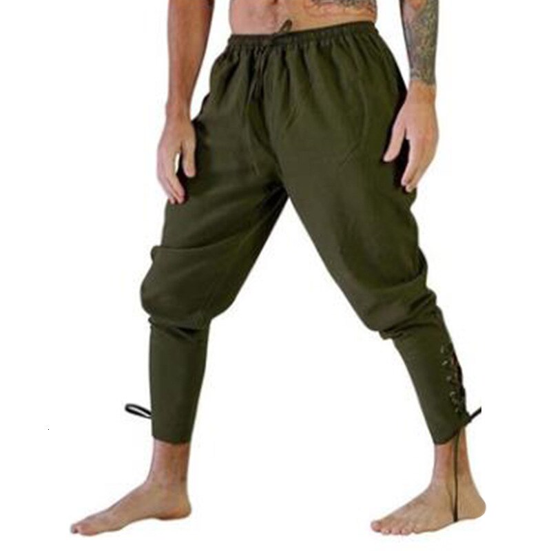 High Waist Lace Up Viking Trousers