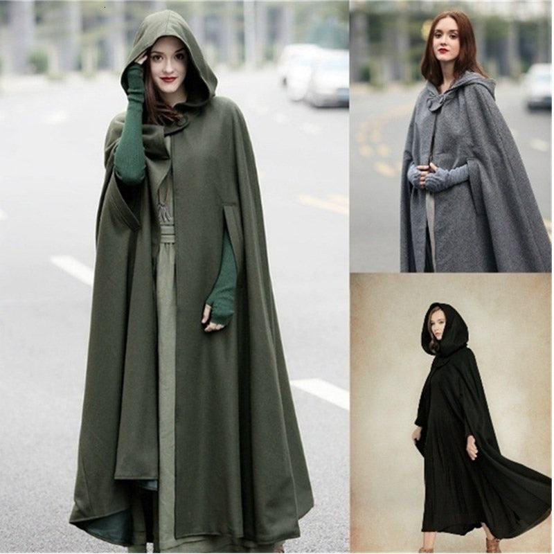 Medieval Long Hooded Cloak