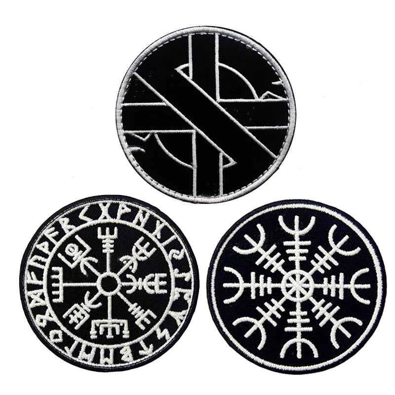 VIKING PATCH WITH ODIN COMPASS DESIGN