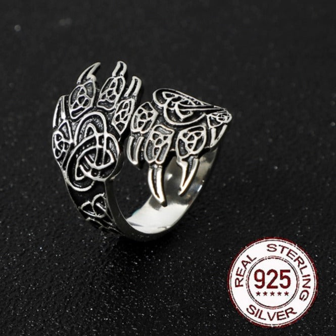 berserker claw viking ring