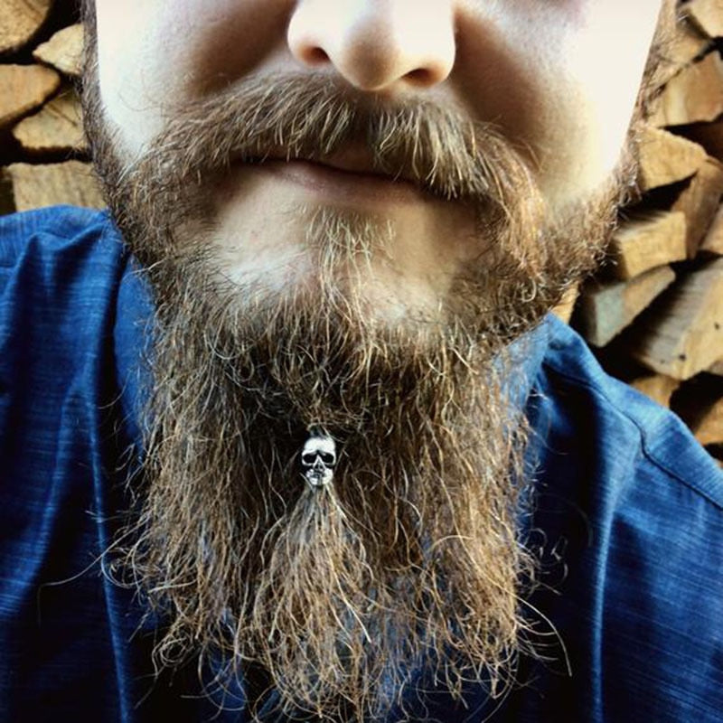 Viking Skull Beard Beads