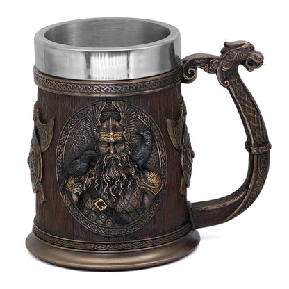 Norse Gods Thor And Odin Viking Beer Mug