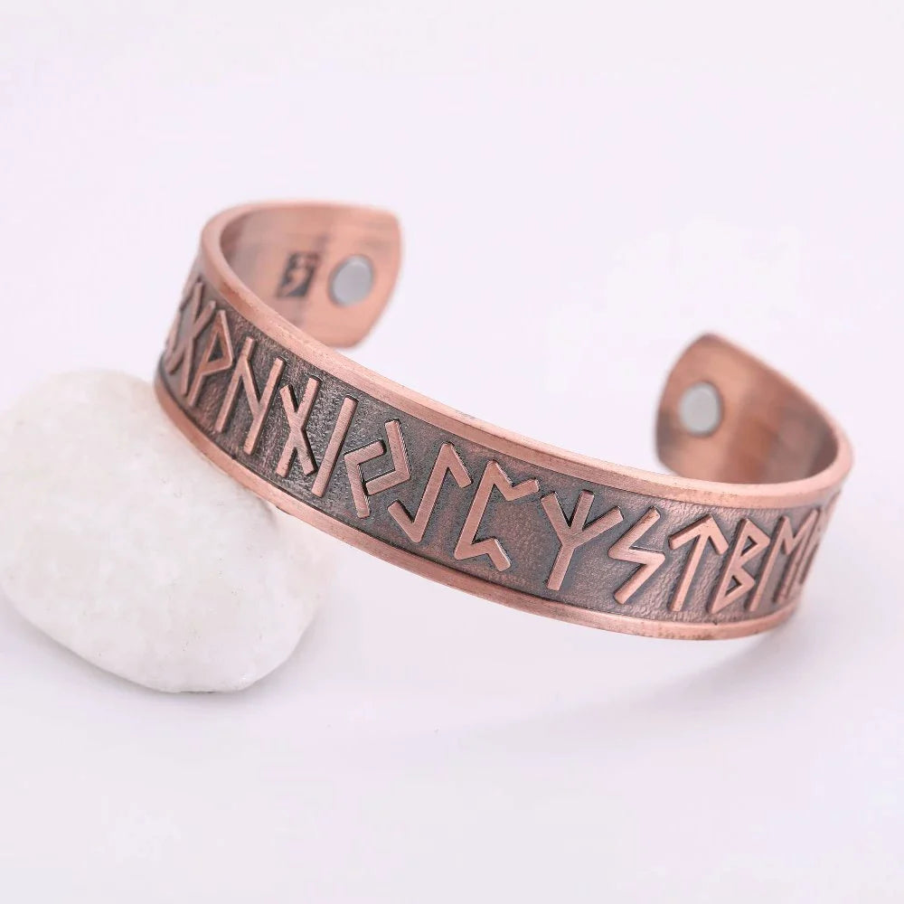 Viking Rune Cuff Bracelet Arm Ring