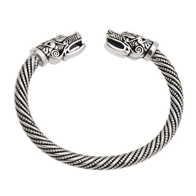 Solid Viking Bracelet Stainless Steel Cuff Norse Arm Ring Torc Viking  Jewelry | eBay