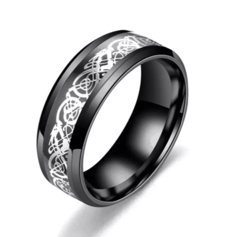 Viking Ring Dragon Heart