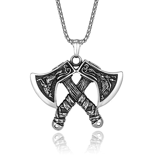 Viking Axe Pendant Necklace