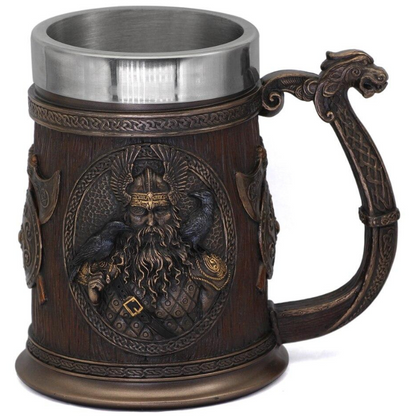 Norse Gods Thor And Odin Viking Beer Mug