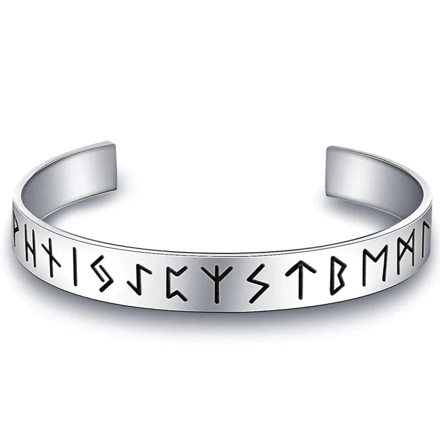 Viking Rune Bracelet | Personalized Leather Wristband - TheNorseWind