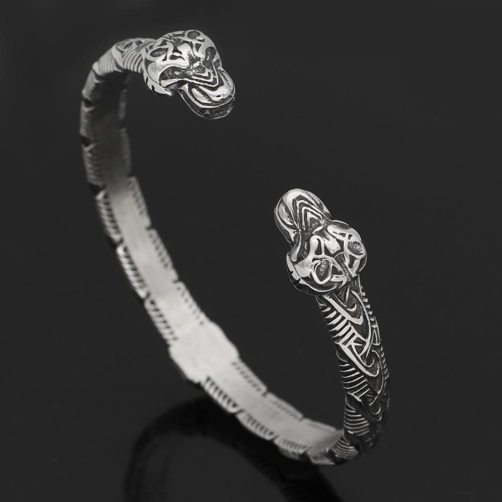 GERI AND FREKI ODIN'S WOLVES ARM RING