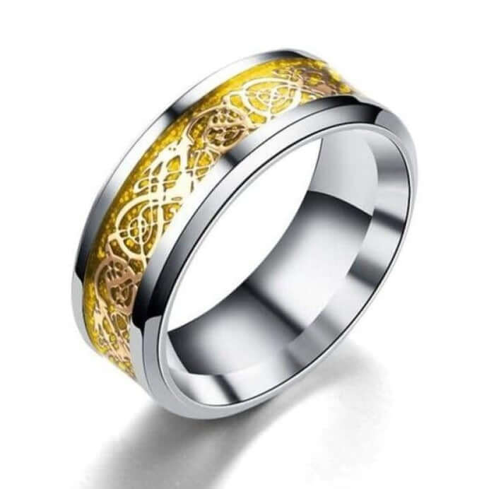 Dragon Heart Ring - 11 (64 5mm) / Falkor - viking ring