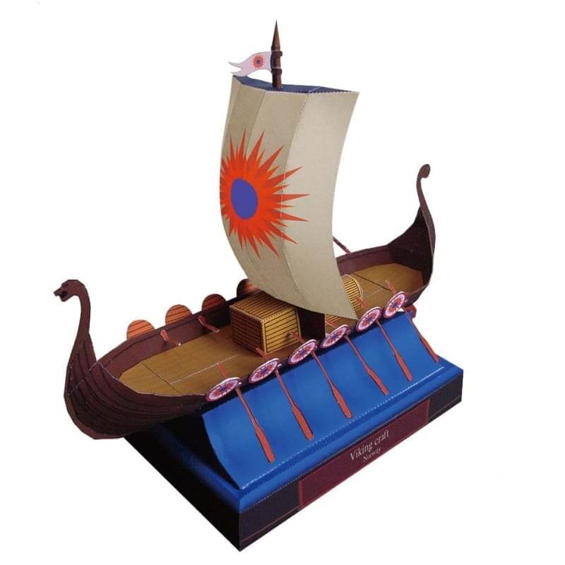 DRAKKAR VIKING SHIP WOODEN MODEL - DRAKKAR VIKING SHIP WOODEN MODEL