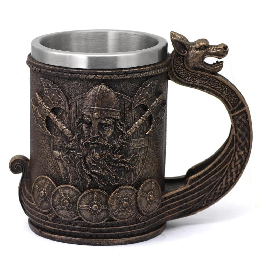 Viking Dragon Ship Drakkar Beer Mug