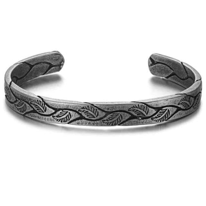Viking Arm Ring With Antique Leaves