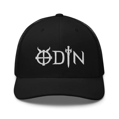 Viking Trucker Cap With Odin God