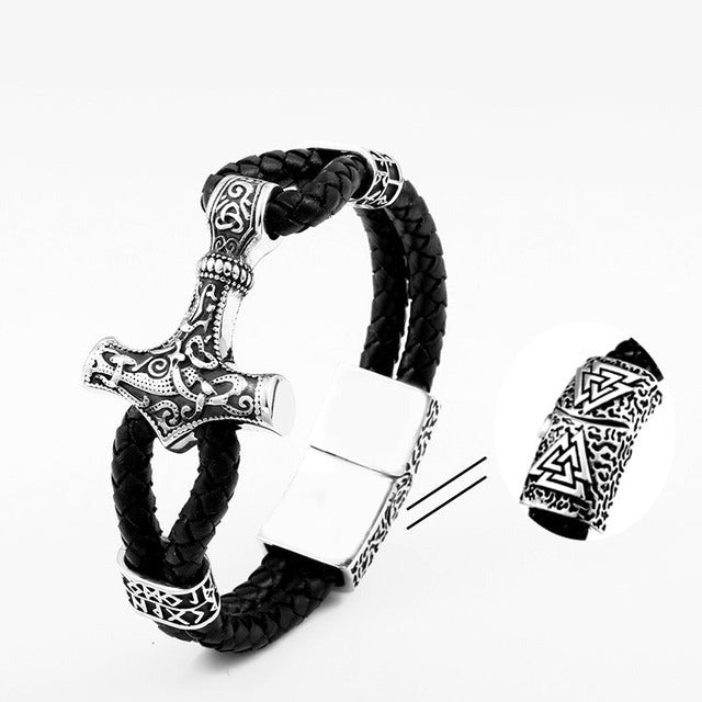 Thor's Hammer Paracord Bracelet L – Jewelry by Jamie
