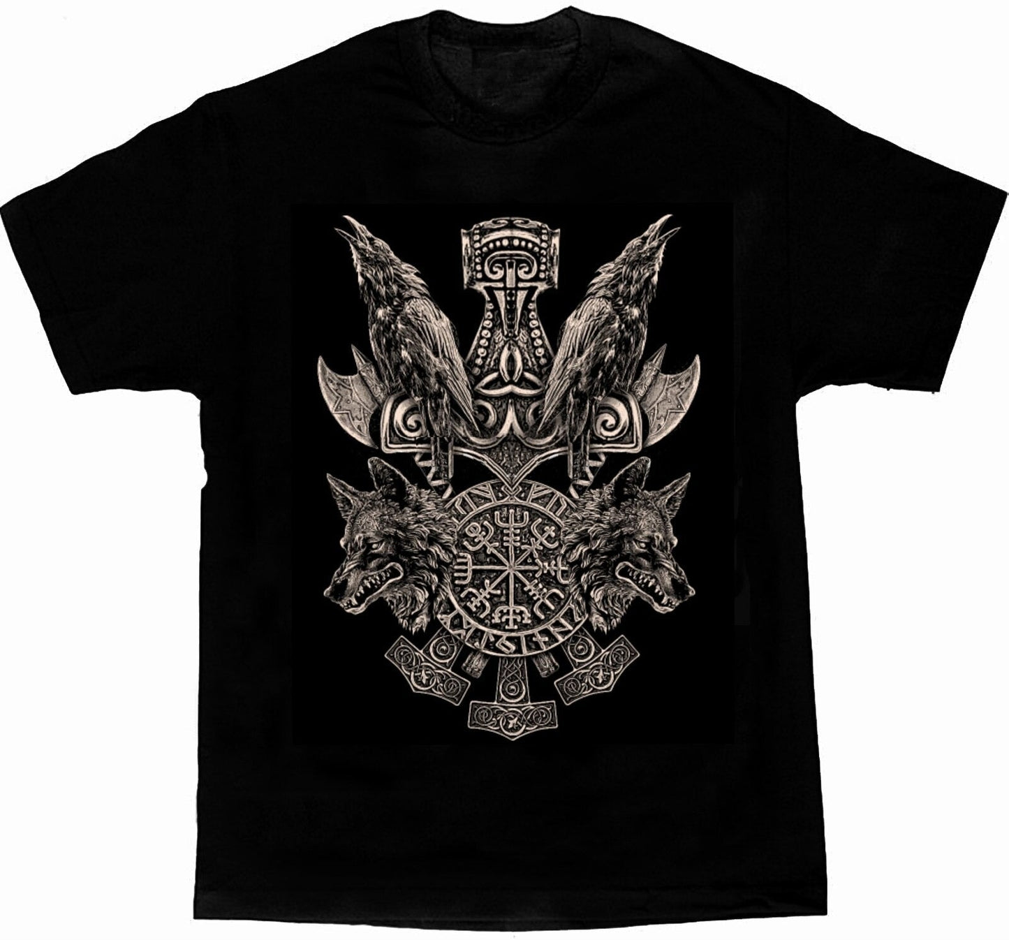 Viking T-Shirt - Wolf & Raven