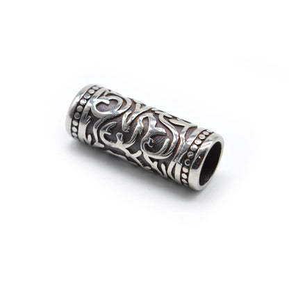 Viking Beard Bead With Knotted Engravings