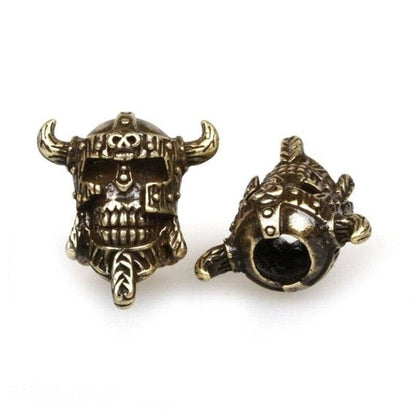 Viking Pirate Skull Bead - Gold - 200000142