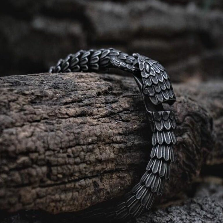 Jormungand bracelet for sale, viking dragon bracelet, norse bracelet –  Valhallaworld