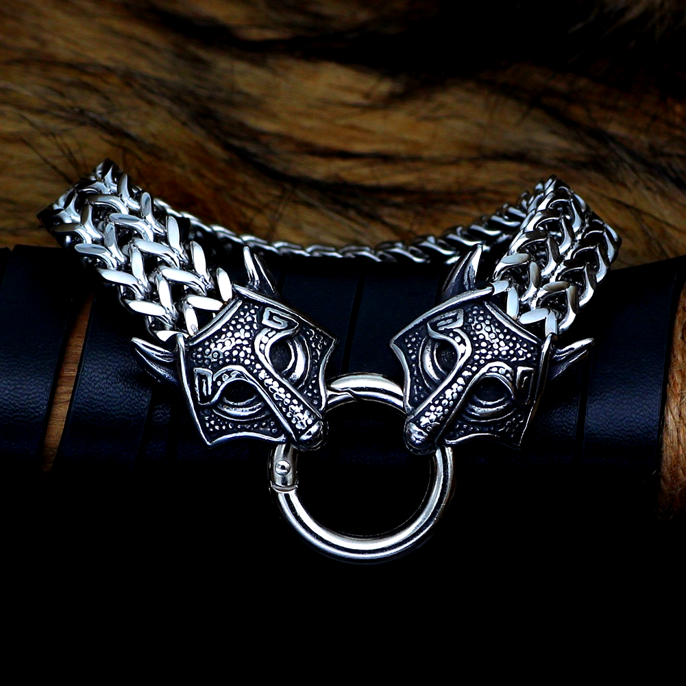 Viking Bracelet - Odin's Wolves
