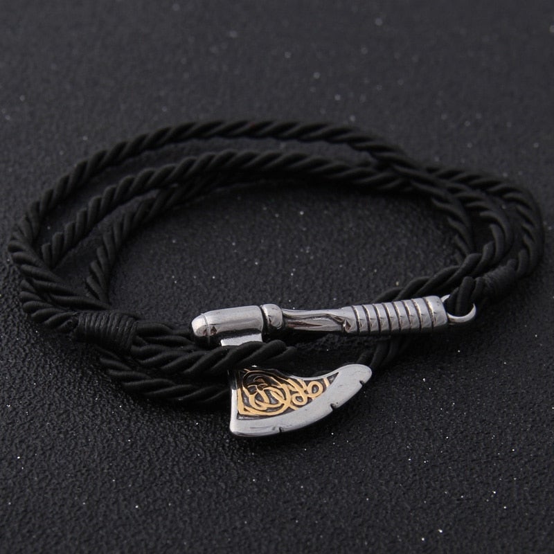 Viking Bracelet - Golden Nordic Axe