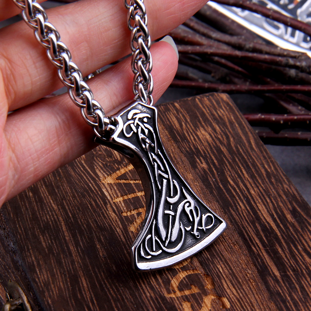 Viking Necklace - Dragon Axe
