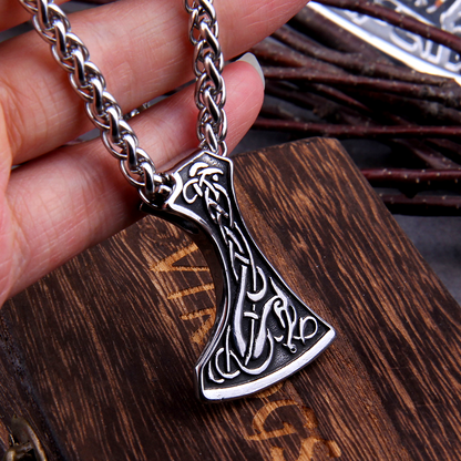 Viking Necklace - Dragon Axe