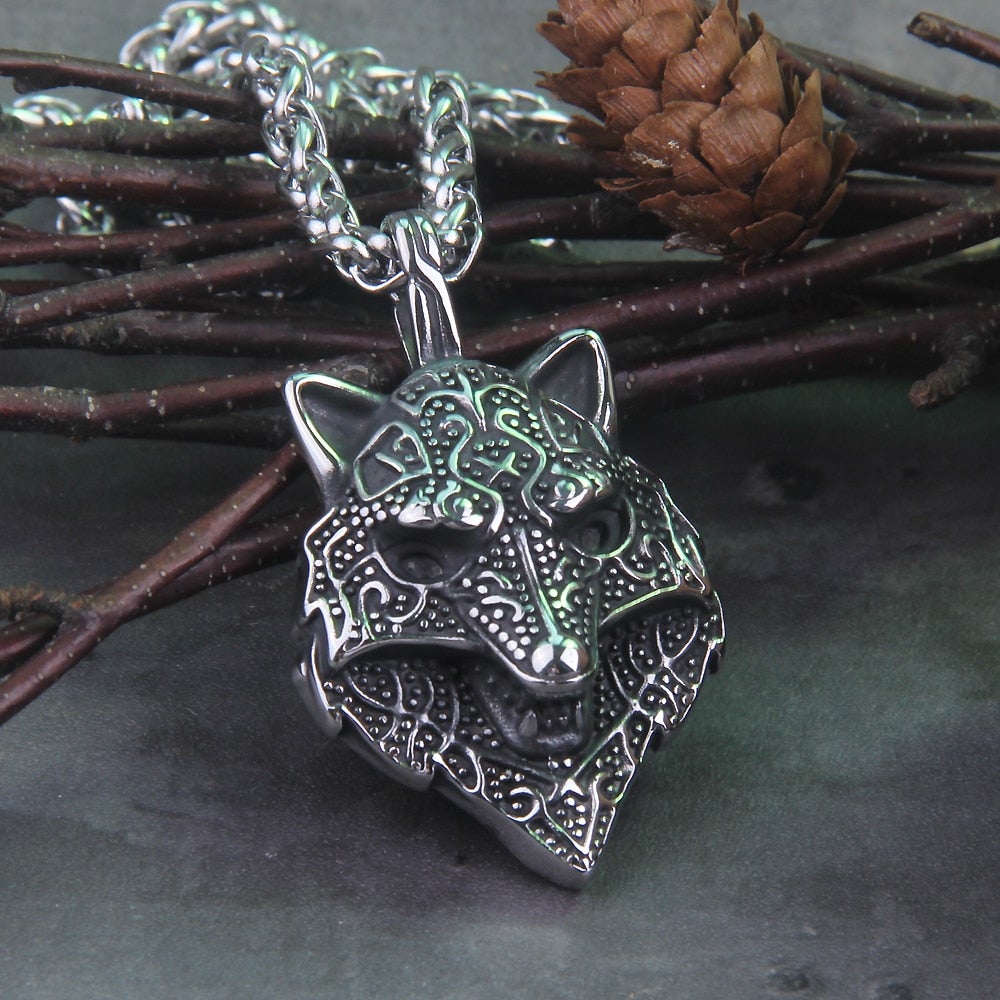Viking Necklace - Fenrir Wolf