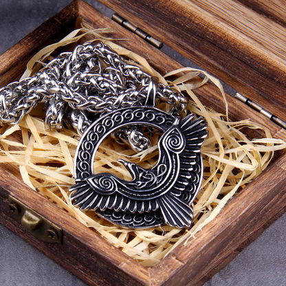 Viking Necklace - Raven