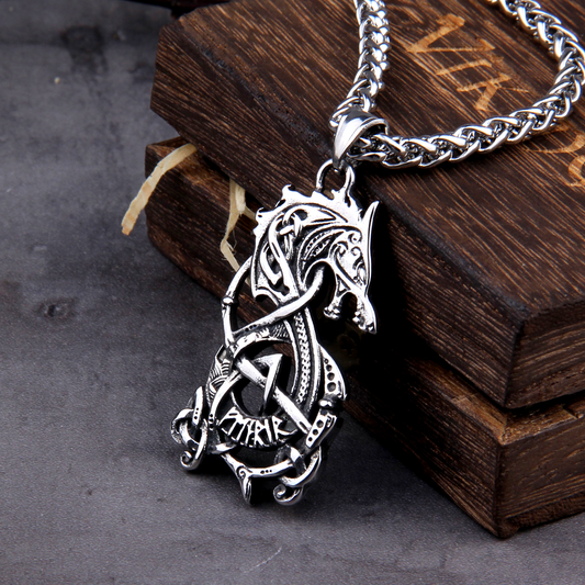 Viking Necklace - Norse Fenrir